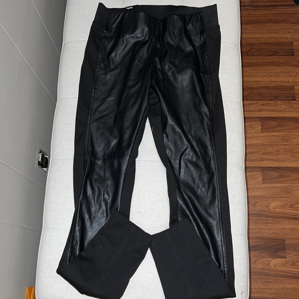 FAUX leather leggings